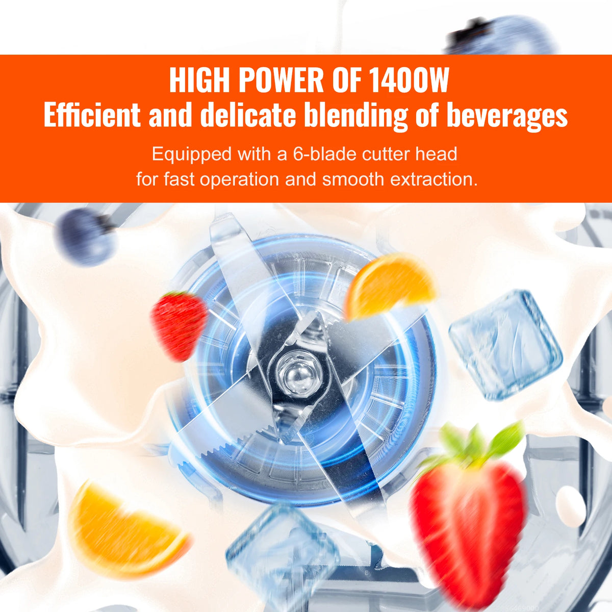 SucceBuy Professional Countertop Smoothie Blender