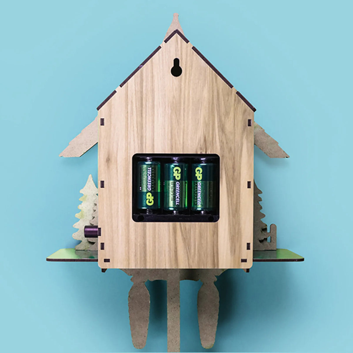 Traditional Wooden Cuckoo Wall Clock With Pendulum