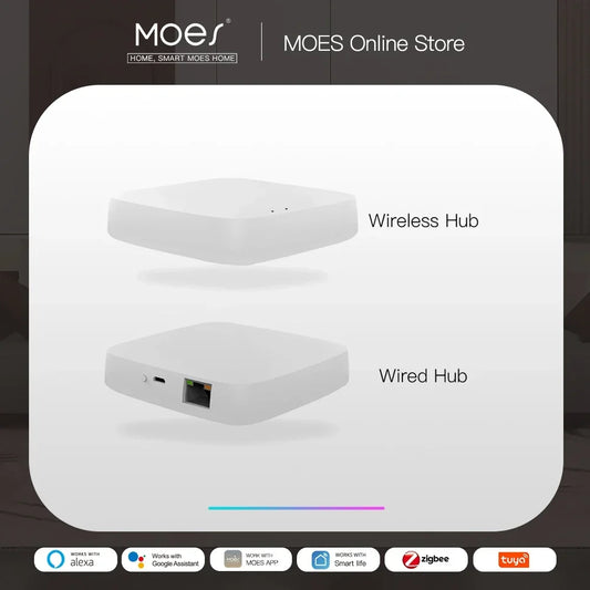 MOES ZigBee 3.0 Smart Gateway Hub for Smart Home