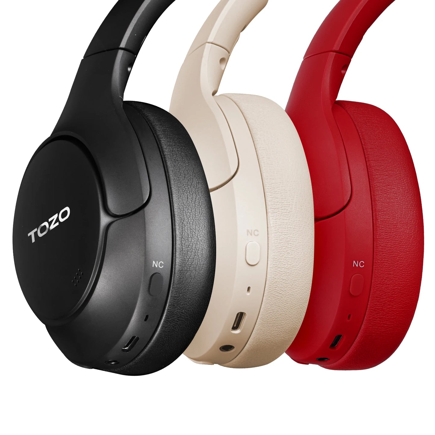 TOZO Hi Res Over Ear Headphones With Mic Hybrid ANC