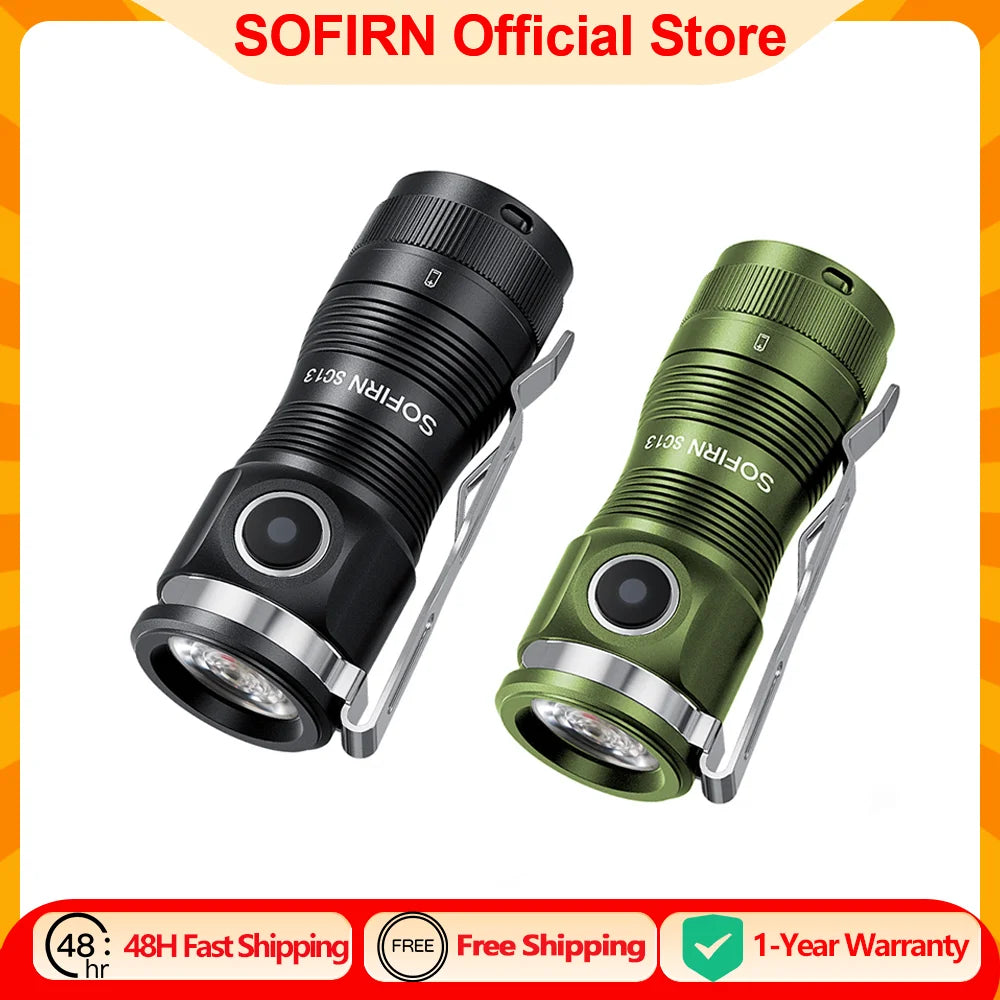 Sofirn SC13 Rechargeable LED Tactical Flashlight