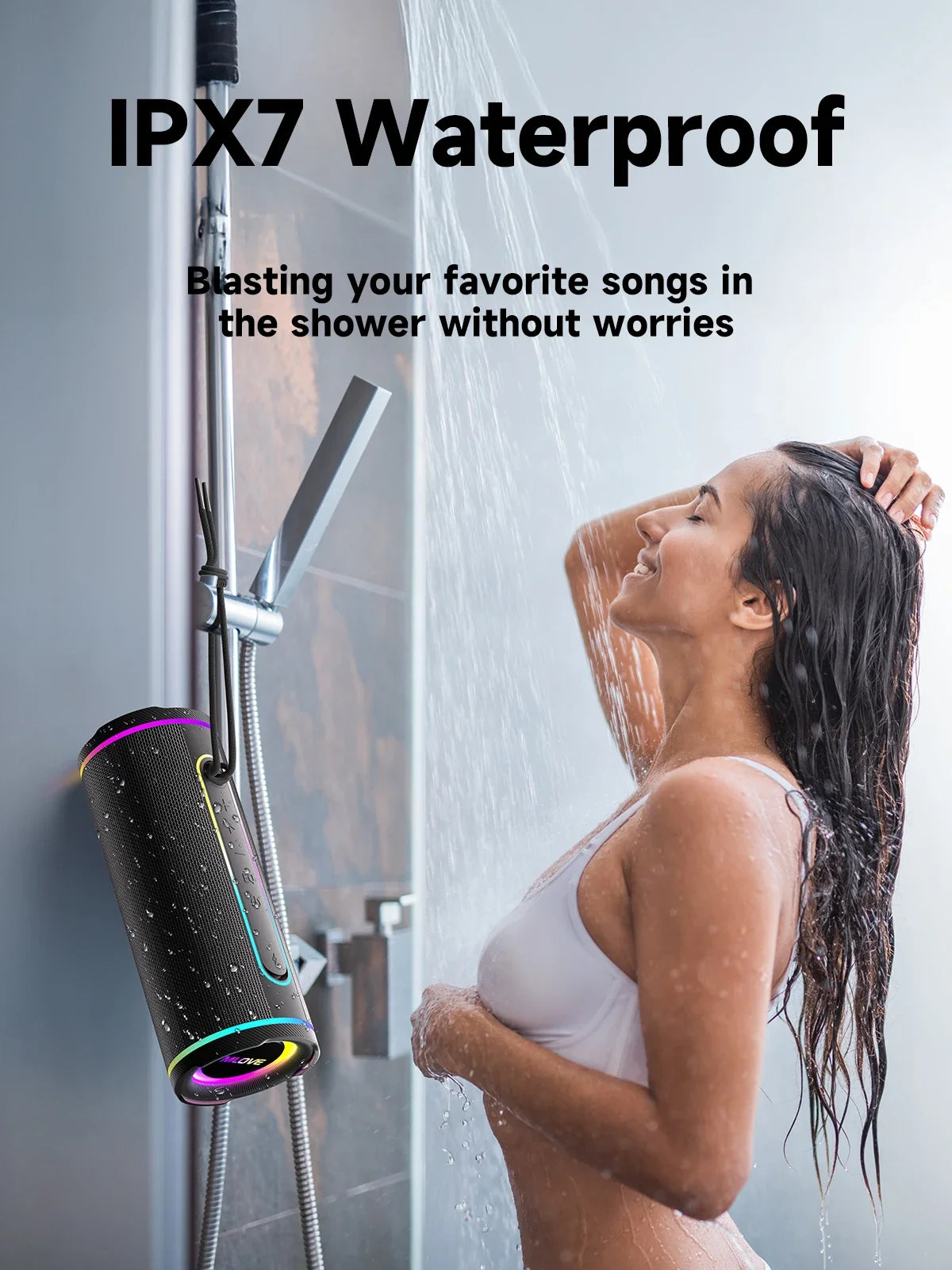 MLOVE E80 Portable Bluetooth Speaker With Dual Sound