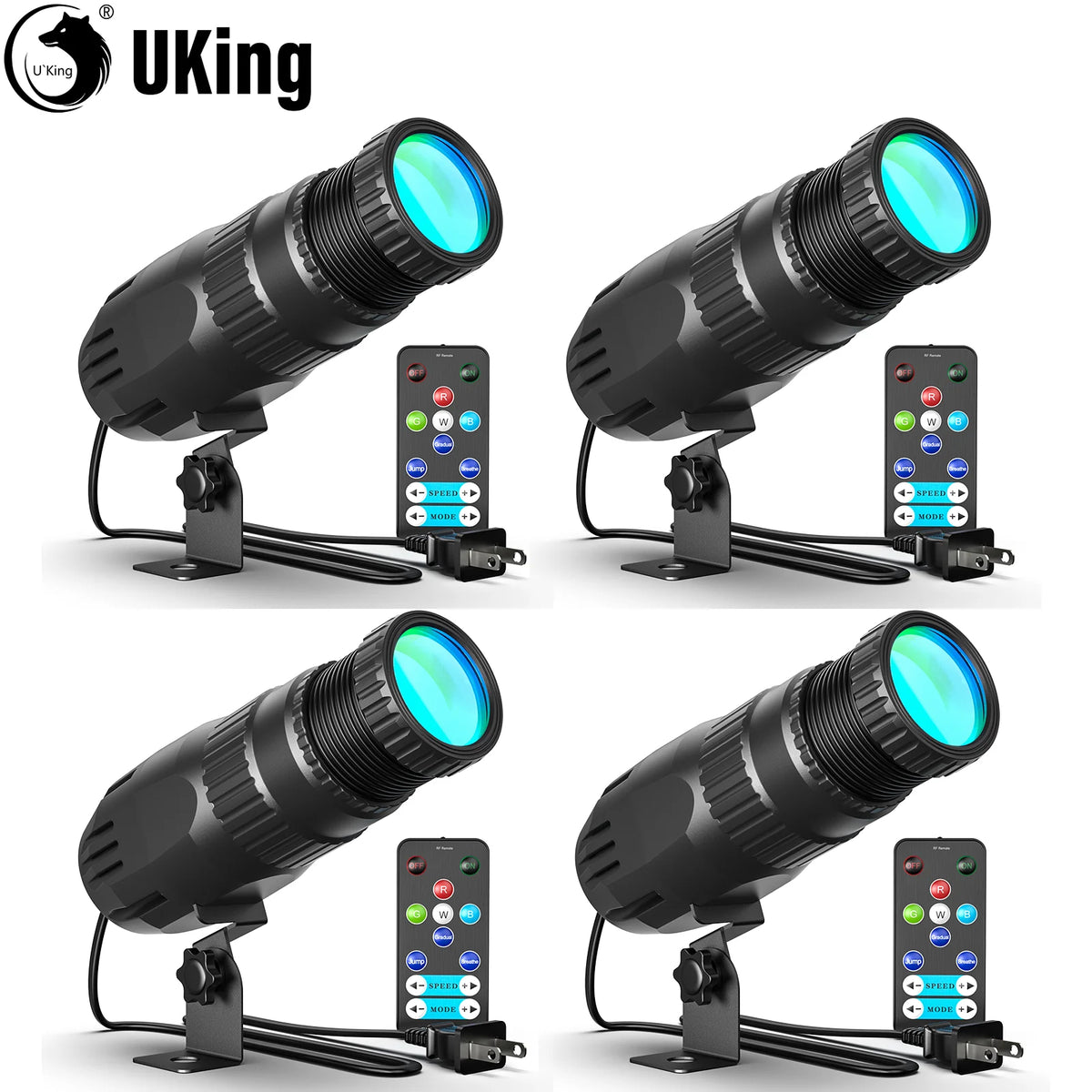 U'King RGBW LED Stage Spotlight With Remote