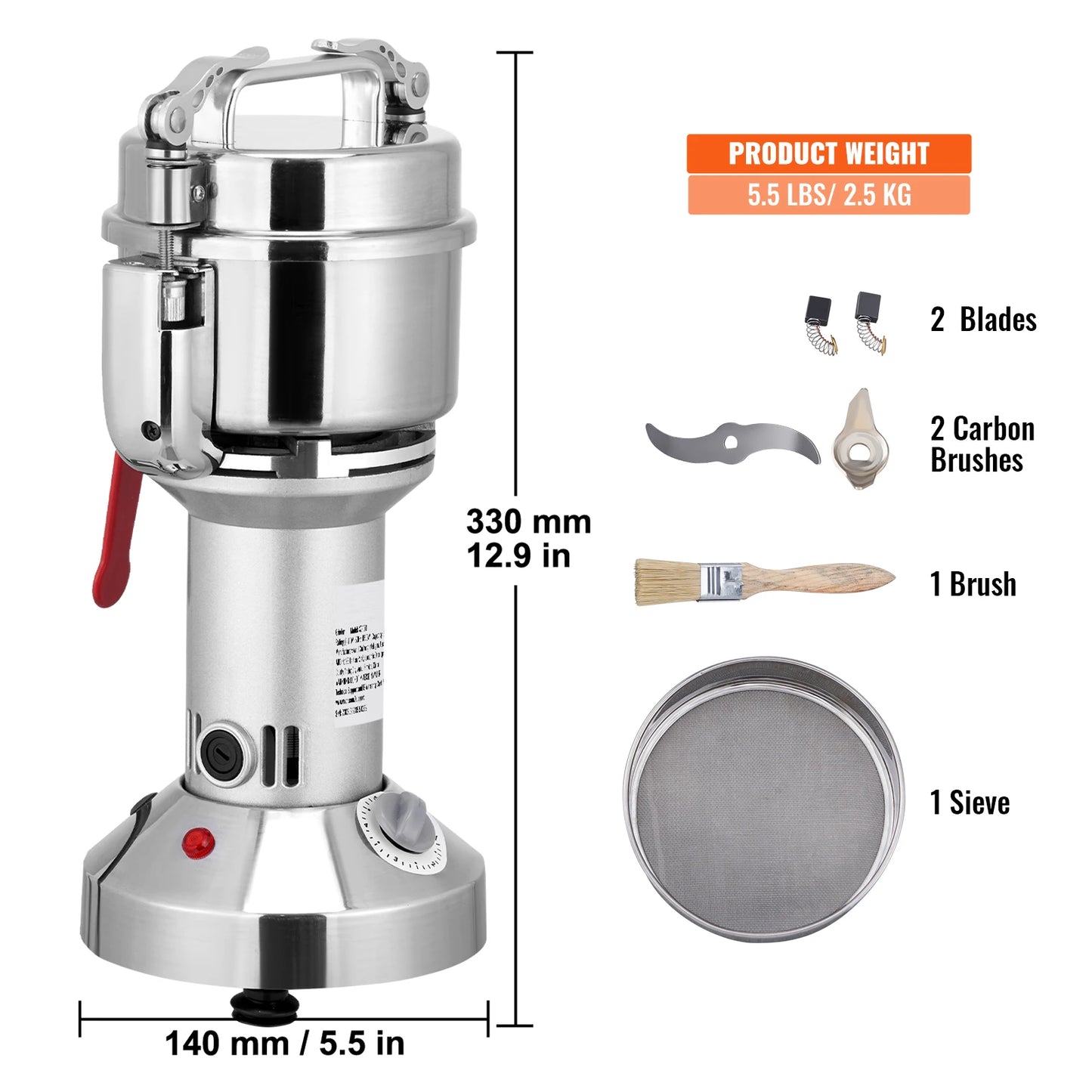 SucceBuy Electric Grain Mill Grinder For Spices And Grains