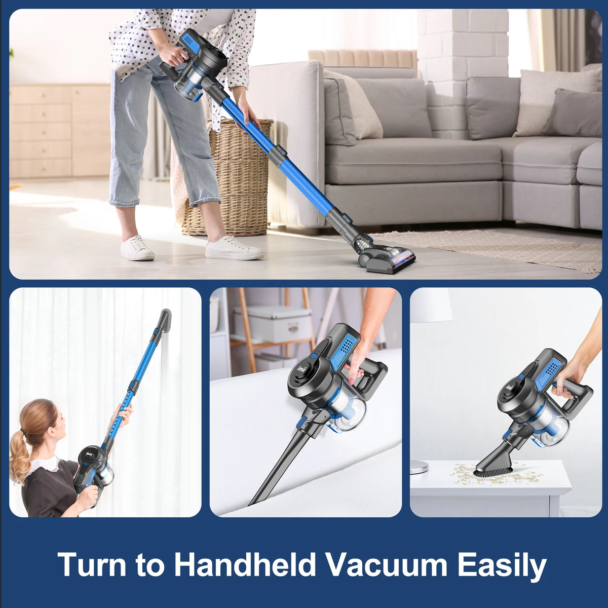 INSE N650 Cordless Stick Vacuum Cleaner HEPA Filter