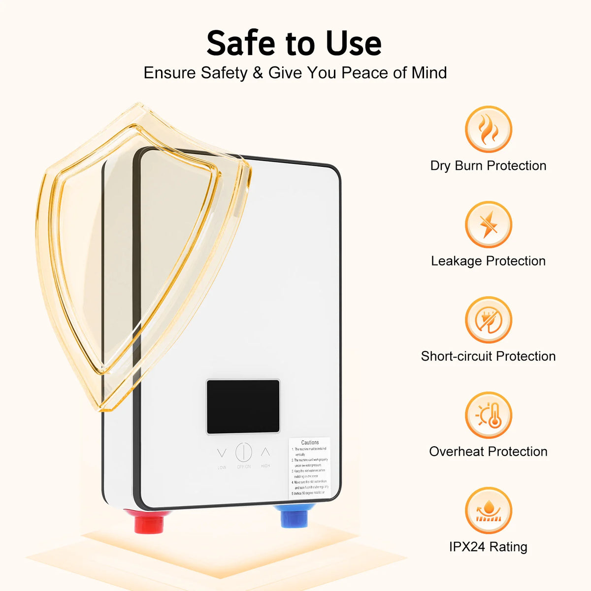 Sweetmile 4500W Instant Electric Water Heater