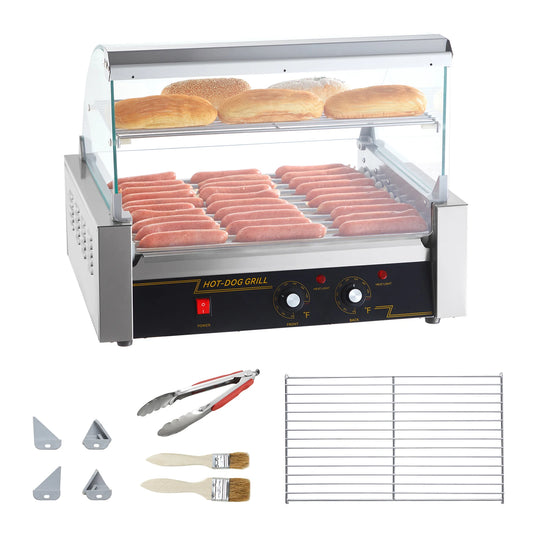 SucceBuy Electric Hot Dog Roller Grill Machine