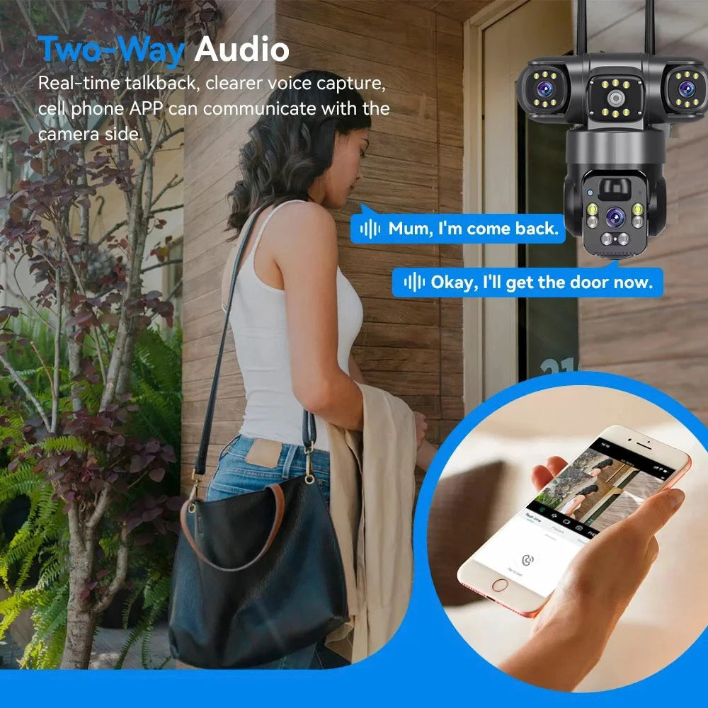 Na Solar WiFi Camera 9MP Full HD Security Night Vision
