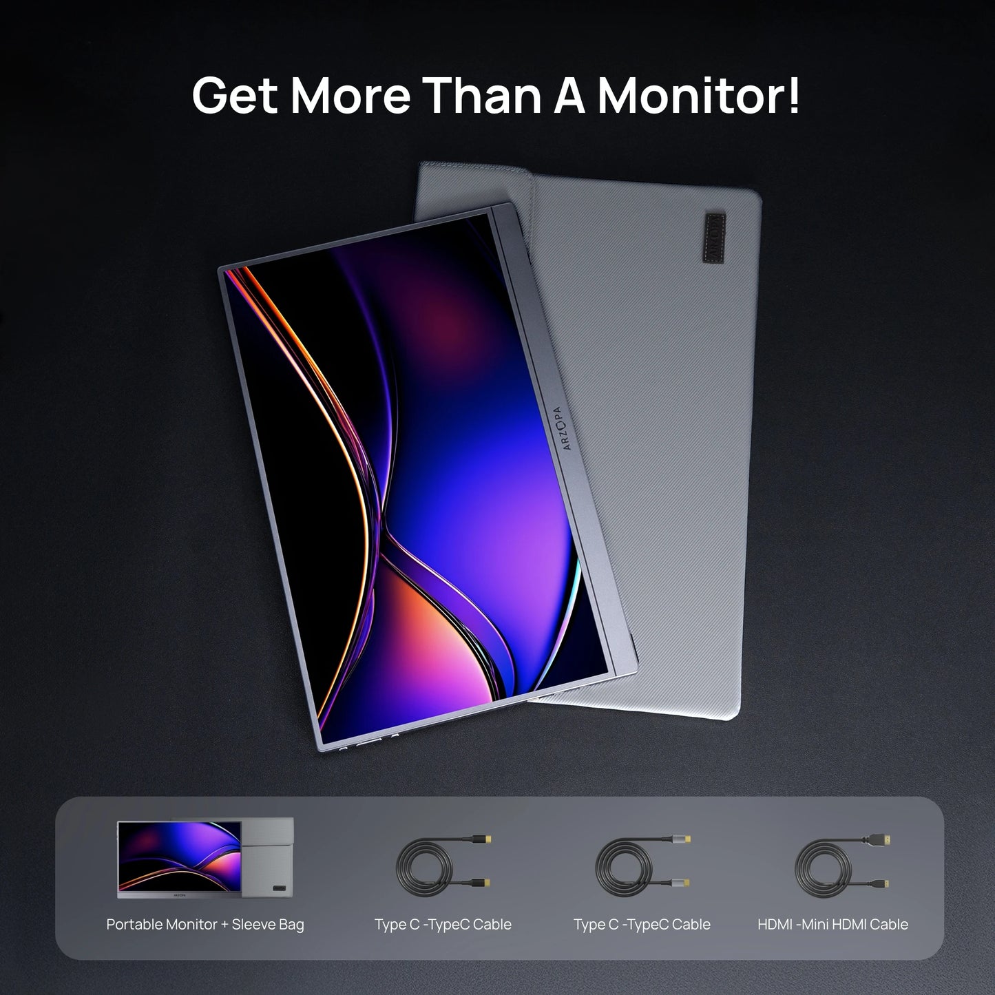 Arzopa 144Hz Portable Monitor 1080p 106 Percent SRGB