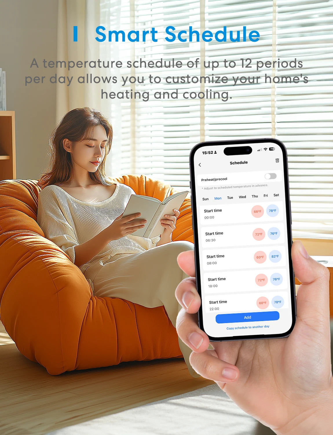 Meross Matter Smart Thermostat WiFi Alexa HomeKit