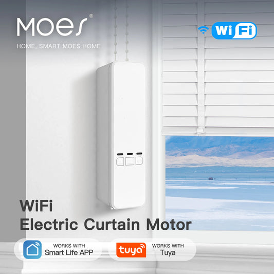 MOES Tuya WiFi Smart Motor Roller Blinds Kit RF Remote