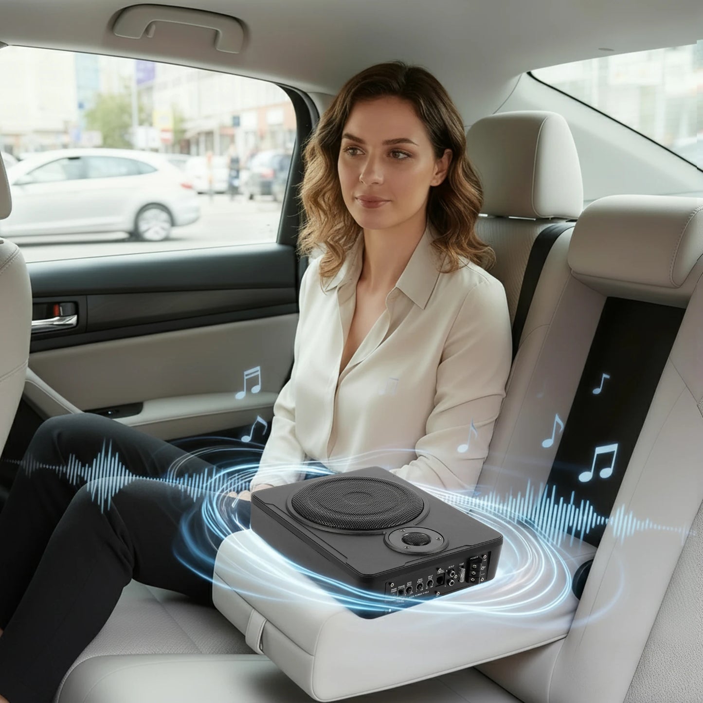 Car Subwoofer With Power Amplifier Under Seat
