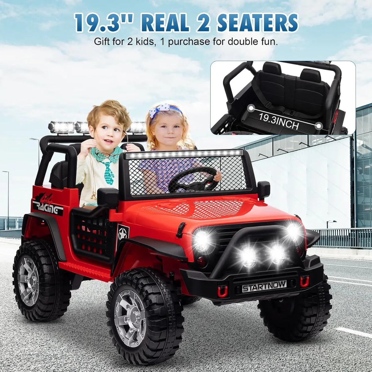 Joyracer Kids Two Seater Electric Ride On Truck