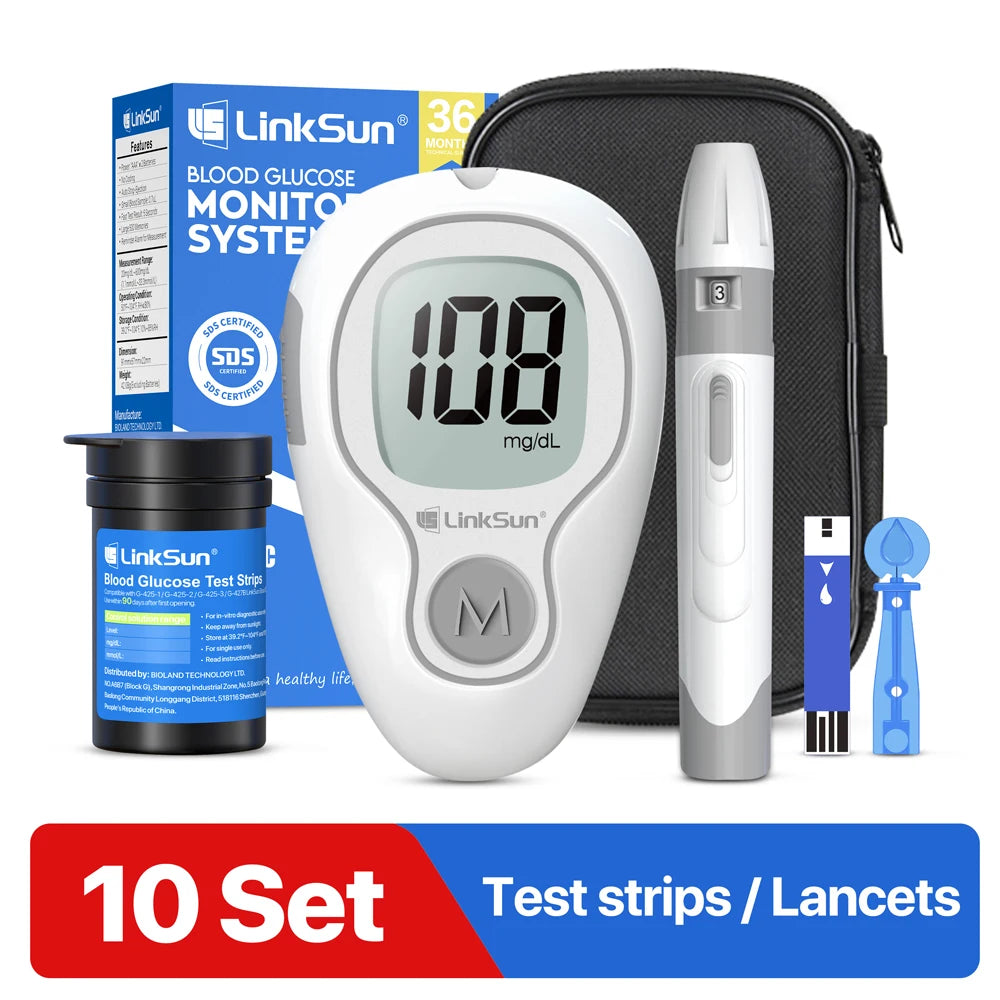 Linksun G-425-3 Blood Glucose Meter Glucometer Kit