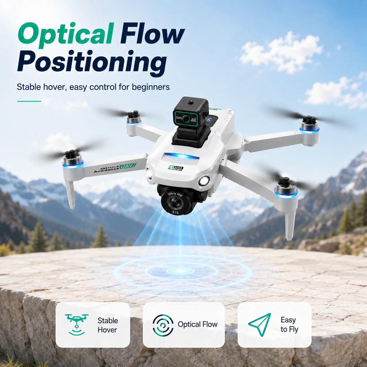 ZNLYRION S159 Brushless GPS Drone 8K Camera FPV
