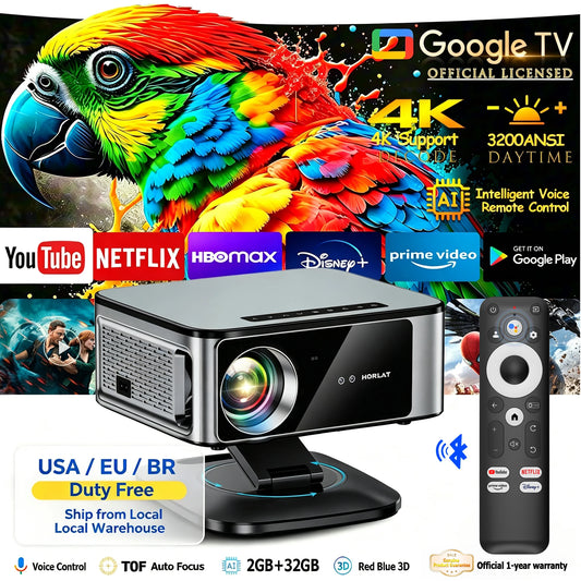 HORLAT 4K Portable Smart Projector