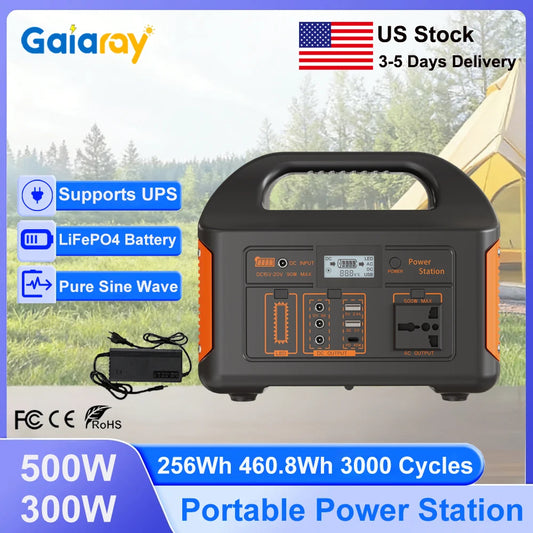 Gaiaray 460.8Wh Portable Power Station Solar Generator 110V
