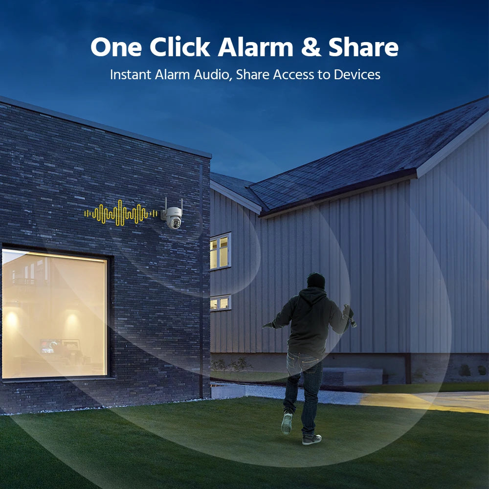 ANNKE Wireless Outdoor Security Camera With Night Vision