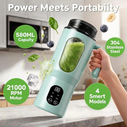 Crearoma Portable Blender With Stainless Steel Blades