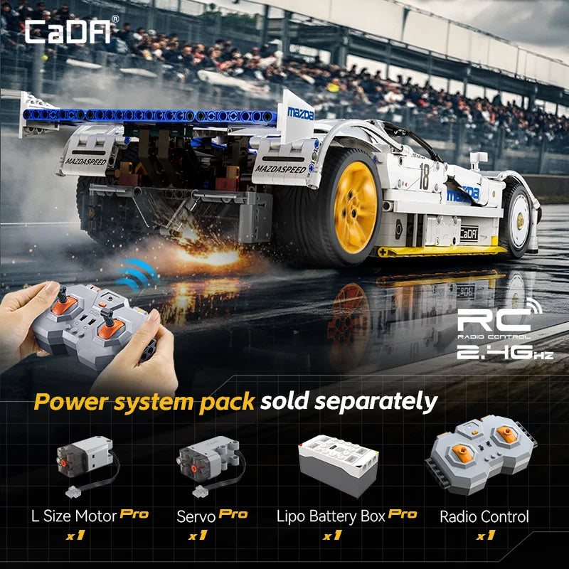CaDA Mazda 787B Technical Racing Car Building Blocks