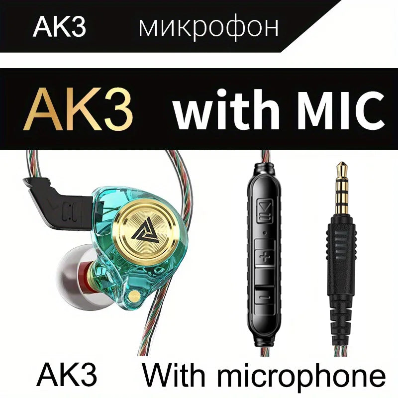 AK3 File Pro Earphones In Ear Monitor Headphones