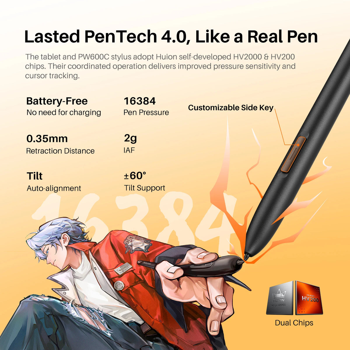 HUION Standalone Android Drawing Tablet With Pen