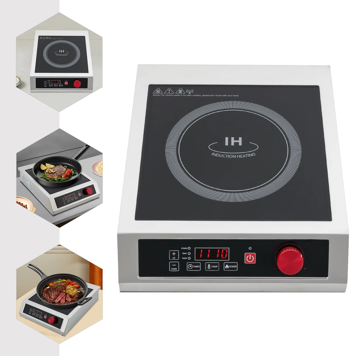 Sweetmile 3500W Stainless Steel Induction Cooktop