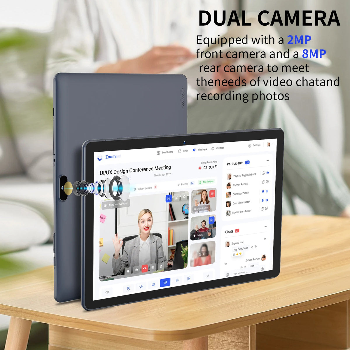PRITOM Android Tablet With Dual Cameras And WiFi