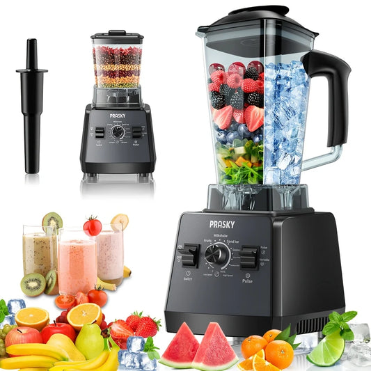 Prasky 2400W High Speed Blender And Grinder Combo