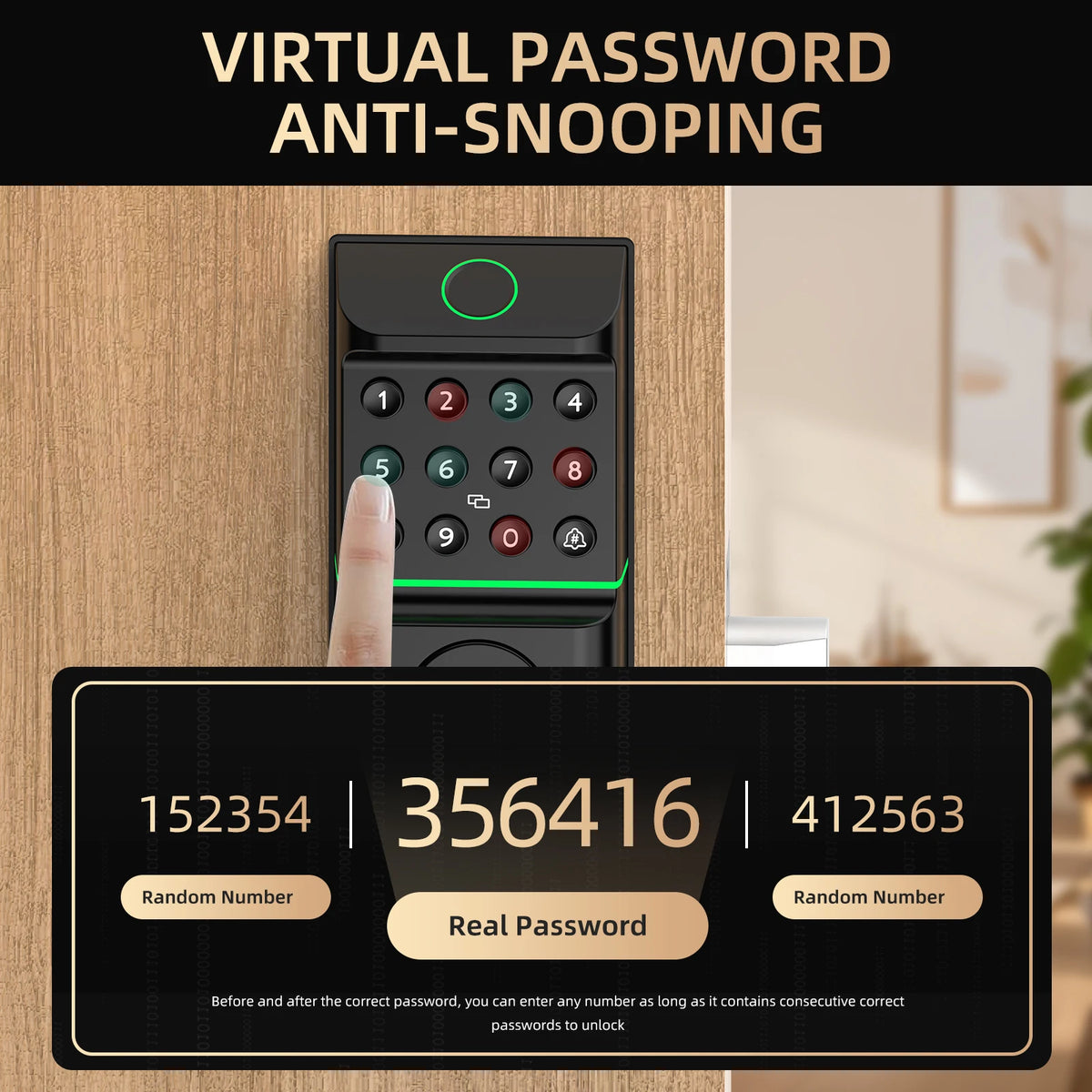 Viladepot Fingerprint Smart Door Lock With Keypad