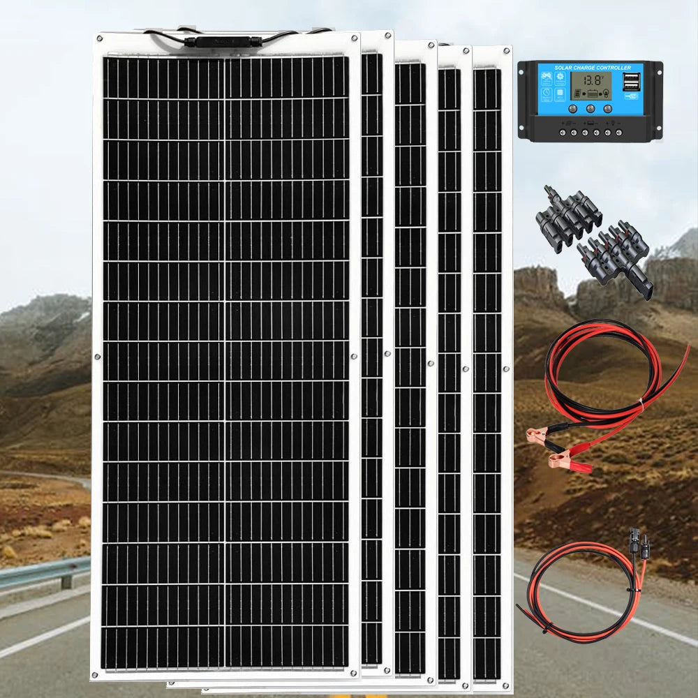 Xinpuguang Flexible Solar Panel Kit 12V Yacht RV