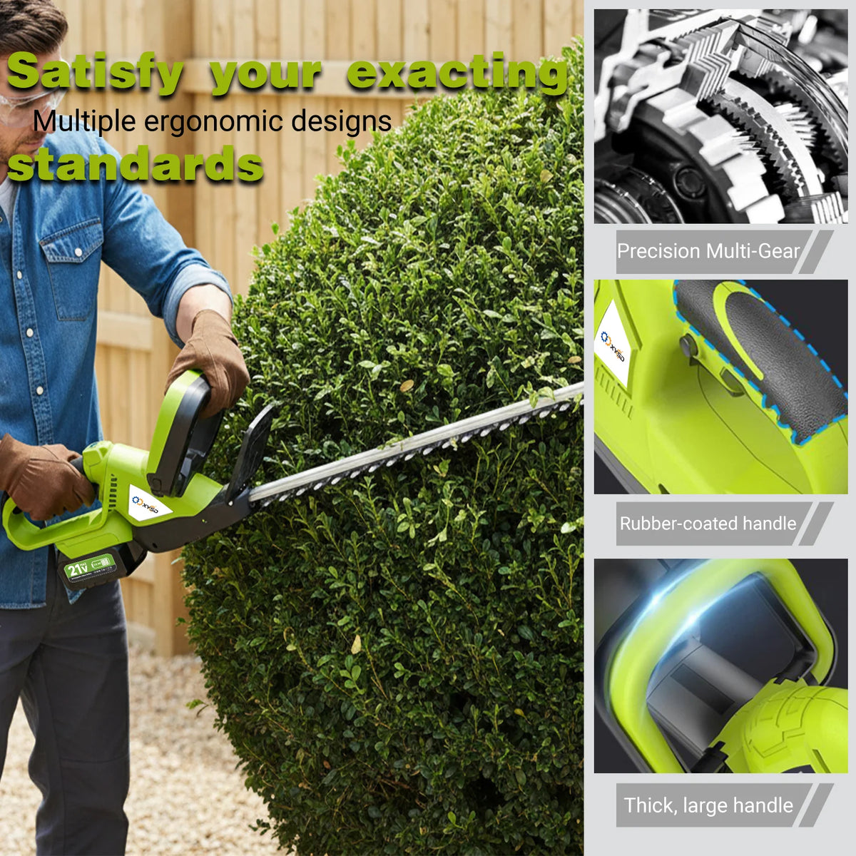 XYSD Cordless Brushless Electric Hedge Trimmer