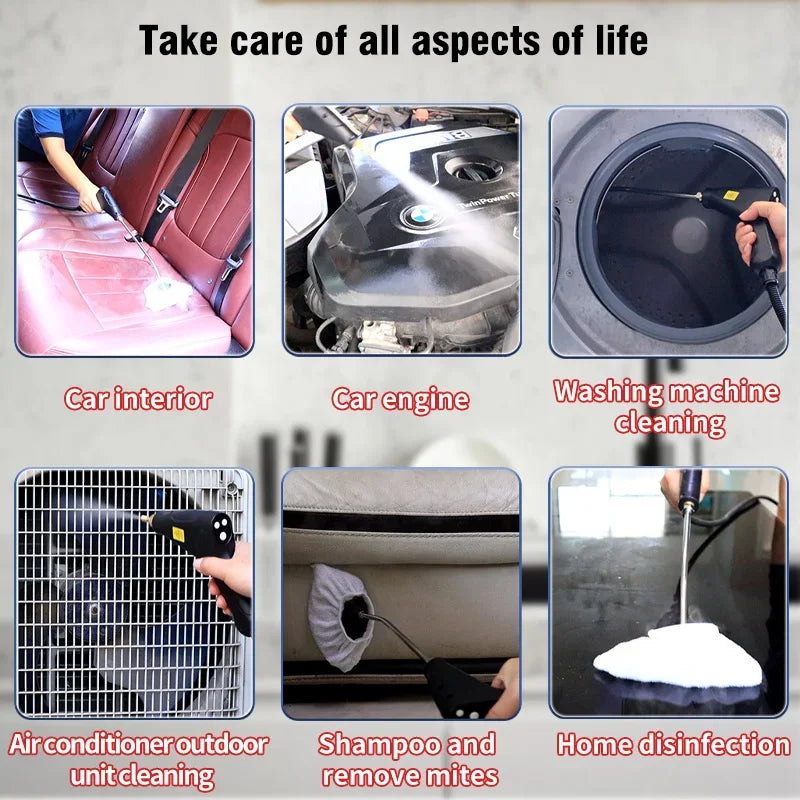 Handheld Multifunctional Steam Cleaner With Smart Control