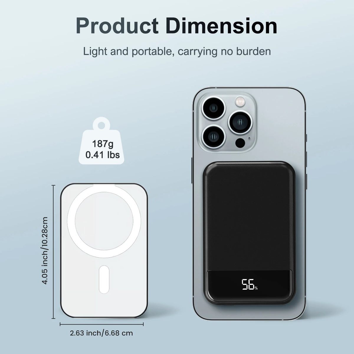 Magnetic Wireless Portable Charger Power Bank for iPhone