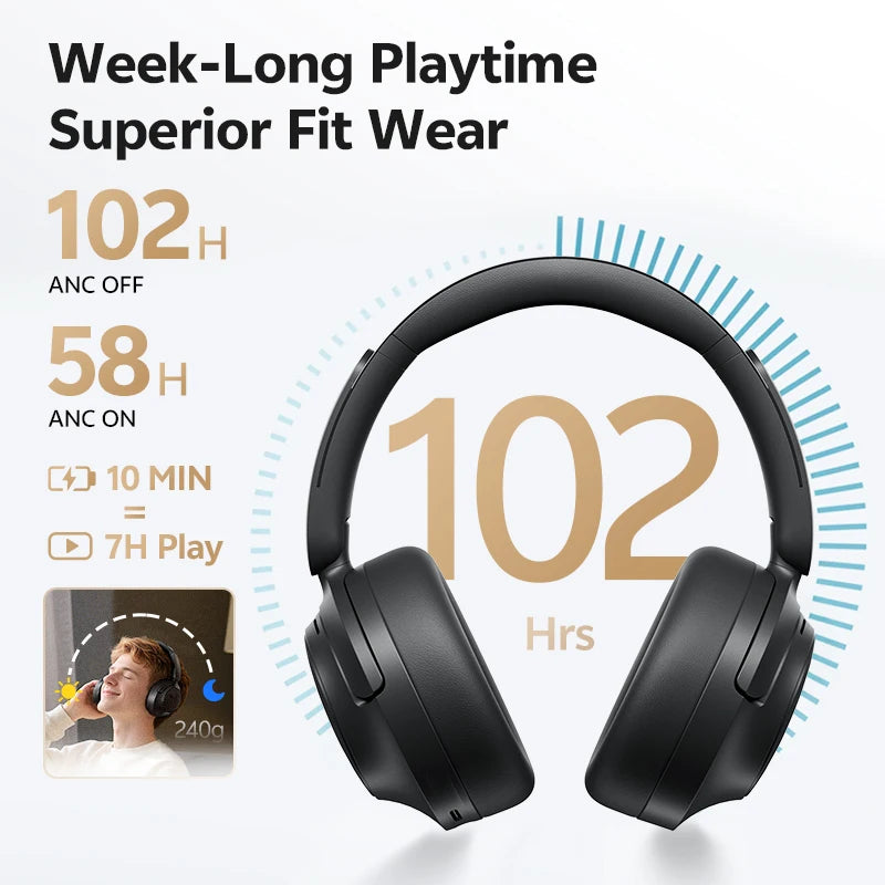 QCY H3S Active Noise Cancelling Headphones