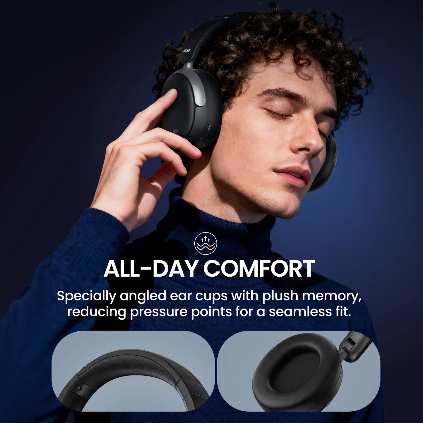 Acer OHR516 Wireless Headphones With ANC And Bluetooth 5.4