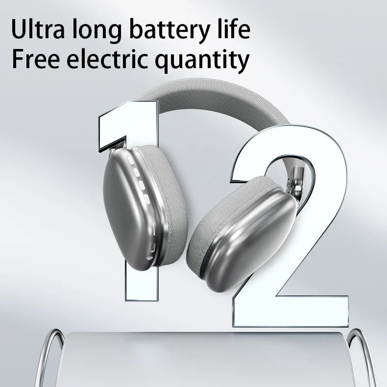 Wireless Bluetooth Over Ear Headphones Noise Cancelling Mic